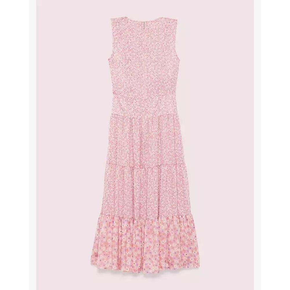 Kate Spade Poppy Field Pink Tiered Maxi Dress NWT - Picture 2 of 7